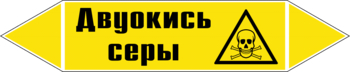 Маркировка трубопровода "двуокись серы" (пленка, 507х105 мм) - Маркировка трубопроводов - Маркировки трубопроводов "ГАЗ" - Магазин охраны труда ИЗО Стиль